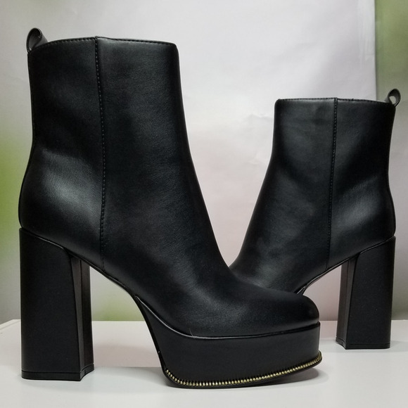 Nine West Women's Loraine 3 Block Heel Ankle Booties  Size 9.5 Black NWT - Picture 2 of 9